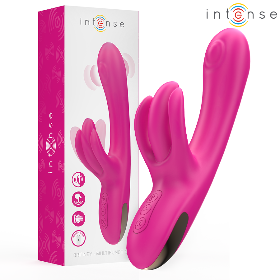 INTENSE - BRITNEY MULTIFUNCTIONELE KONIJNENVIBRATOR 23 CM ROZE