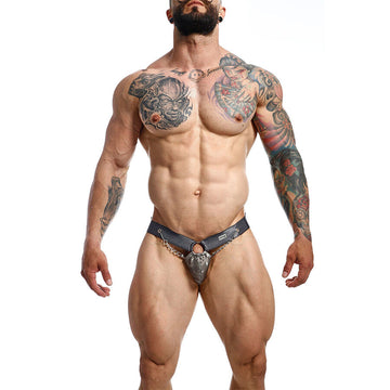 MOB - DNGEON SNAP JOCKSTRAP GRAY ONE SIZE