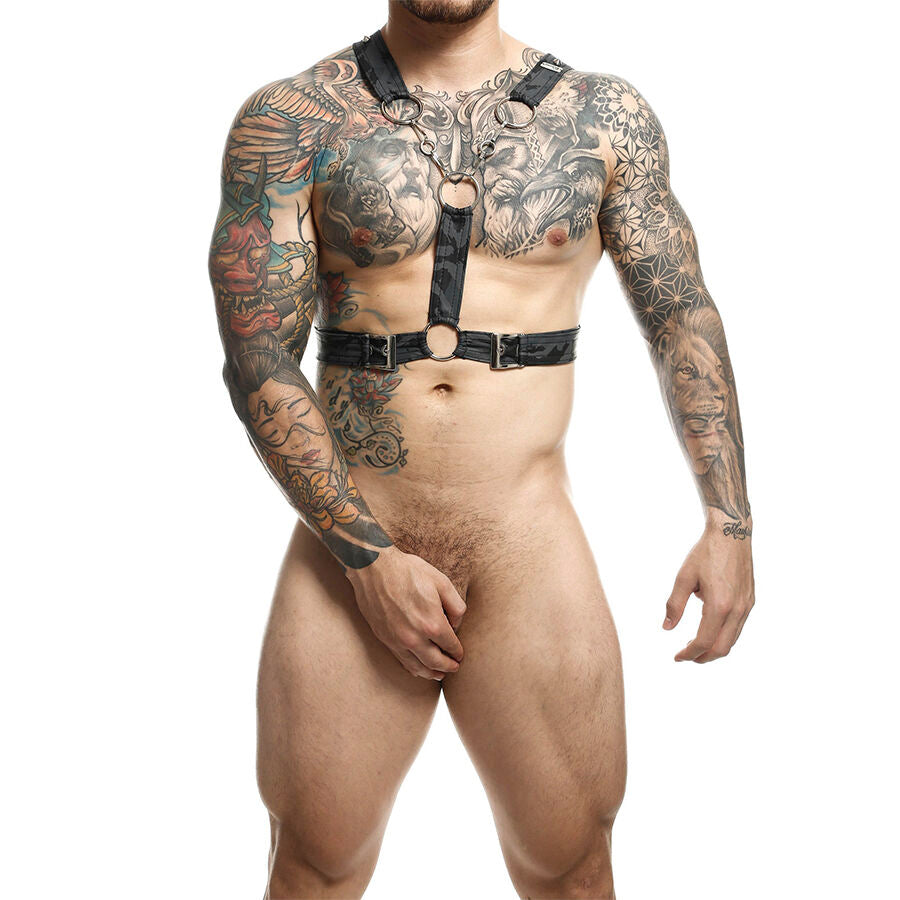 MOB - Harnais en argent DNGEON avec chaînes Taille unique