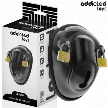 ADDICTED TOYS LOCKED - CAGE DE CHASTETÉ SANS CLÉ POUR PÉNIS 11,5 CM