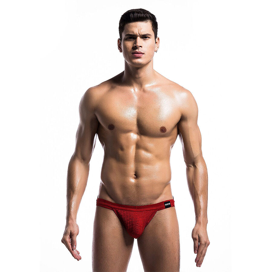 MOB - MAILLOT DE BAIN JOCKSTRAP FÉTICHE ROUGE TAILLE L