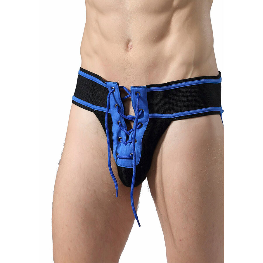 MOB - JOCKSTRAP FÉTICHE FOOTBALL BLEU TAILLE S