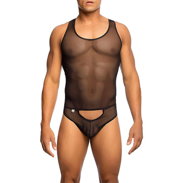 MOB - BODY TRANSPARENT NOIR TAILLE S/M