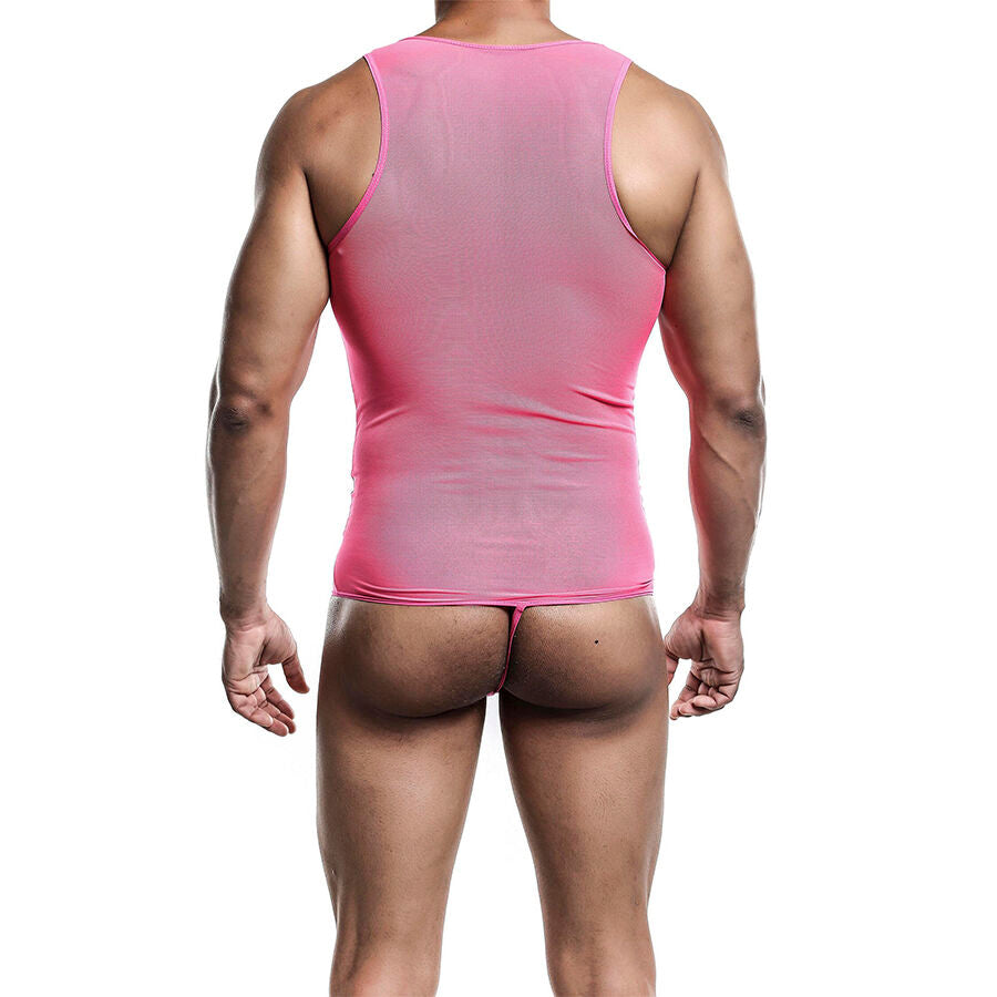 MOB - TRANSPARANTE ROZE BODYSHEER MAAT S/M