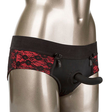 CALEXOTICS - SCANDAL ENSEMBLE DE CULOTTES SANS FOND AVEC GODEMICHET TAILLE L/XL