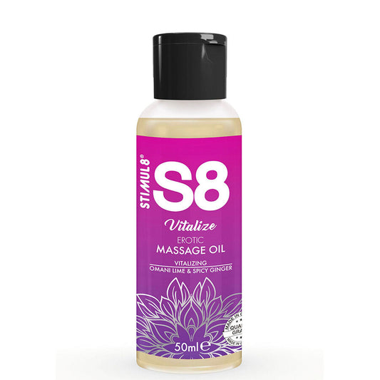 STIMUL8 - S8 VITALIZE EROTISCHE MASSAGEOLIE LIME 50 ML