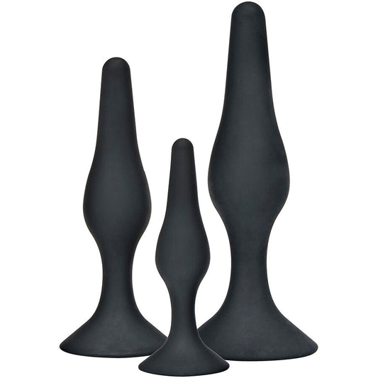 TOYJOY - ANAL PLAY CURVY COMPANIONS ANAL PLUG 3 STUKS ZWART