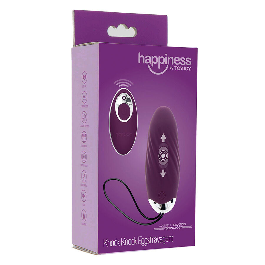 TOYJOY - HAPPINESS KNOCK KNOCK EGGSTAVAGANT VIBRATOR MET AFSTANDSBEDIENING PAARS