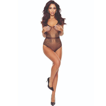 PASSION - BS115 BODYS BAS RÉSILLE NOIR