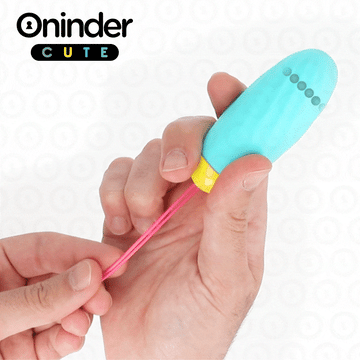 ONINDER CUTE - LOVE PLEASURE VIBREREND DRAAIEND SILICONEN EGG-EI - GRATIS WERELDWIJDE APP