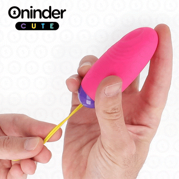 ONINDER CUTE - LOVE PLEASURE VIBRO-WAVE TAPPING SILICONE EGG - GRATIS WERELDWIJDE APP