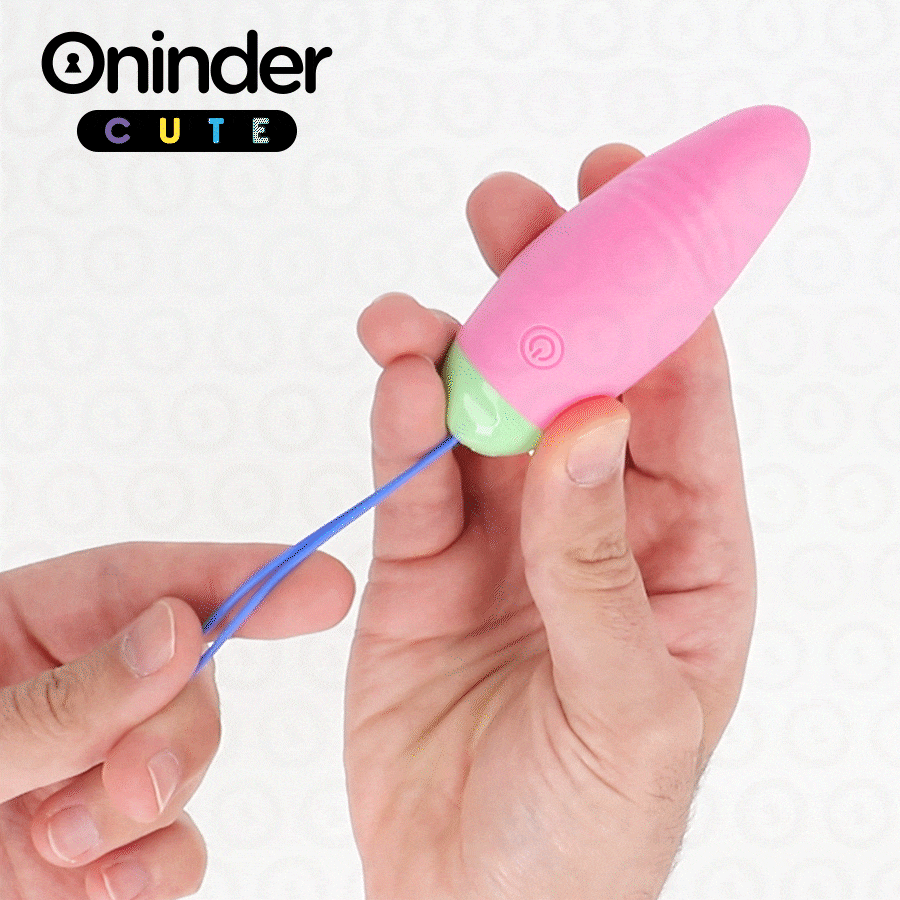 ONINDER CUTE - LOVE PLEASURE VIBRATIE-ROTEREND EI 360° SILICONE - GRATIS WERELDWIJDE APP