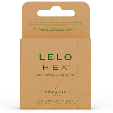 LELO - HEX ORGANIC CONDOM BOX 3 UNITS