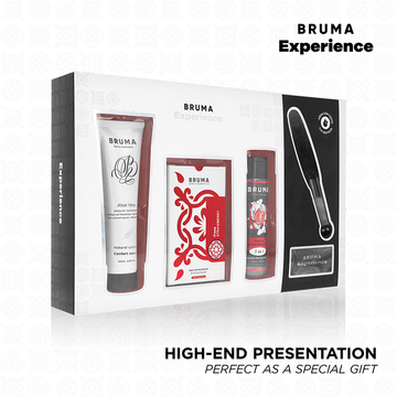 BRUMA XPERIENCE - KIT TENTATION DOUCE FRAISE AVEC INTENSIFICATEUR D'ORGASME