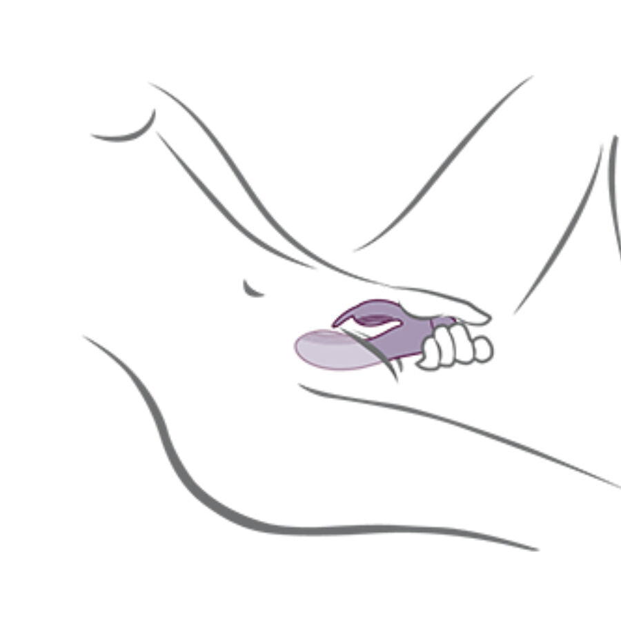 ROCKS- OFF - GLO- GIRL PURPLE RABBIT VIBRATOR