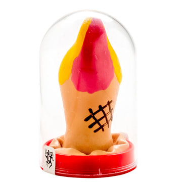 CONDOMERIE - HANDGESCHILDERDE CONDOMS MET EEN NIEUWIGHEIDSITEM
