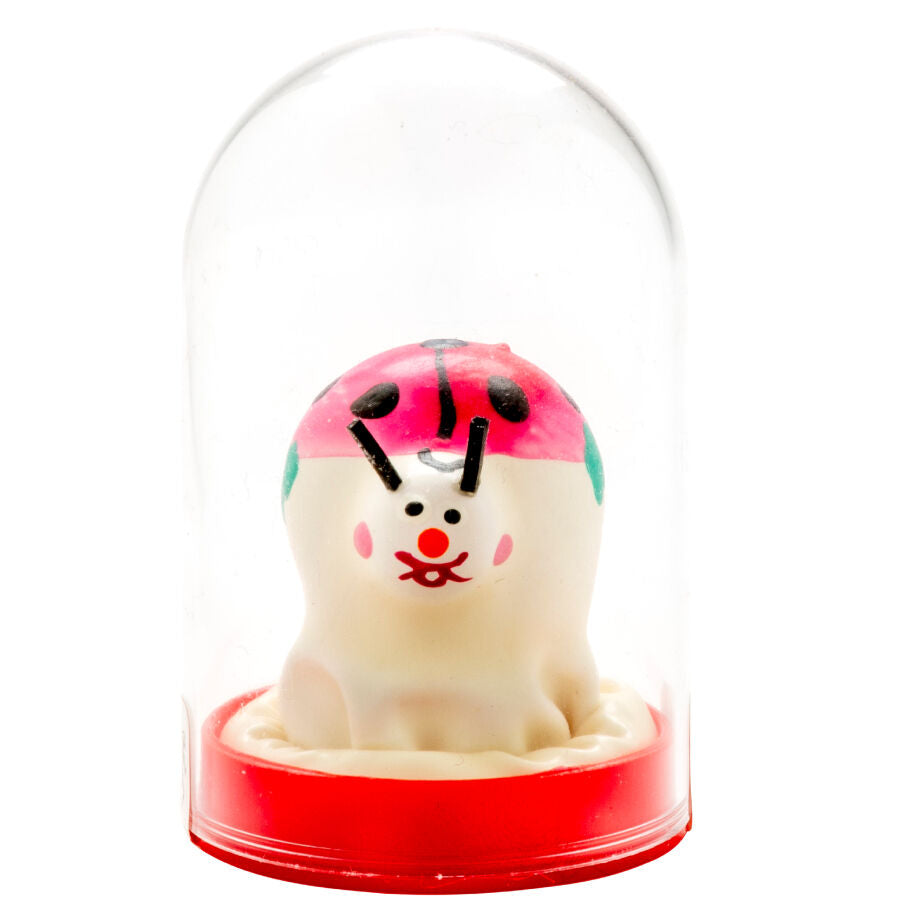 CONDOMERIE - HANDGESCHILDERDE CONDOMS MET EEN NIEUWIGHEID, MODEL LADYBIRD 1