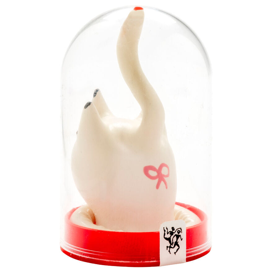 CONDOMERIE - HANDGESCHILDERDE CONDOMS MET EEN NIEUWIGHEIDSMOMENT ZWAAN