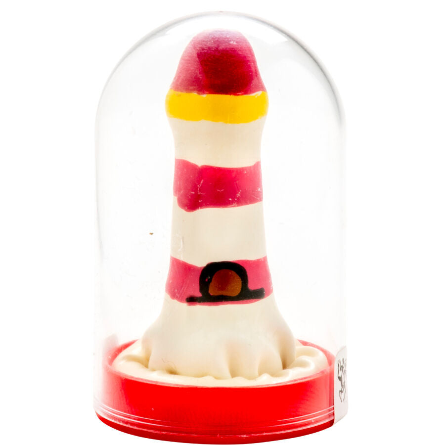 CONDOMERIE - HANDGESCHILDERDE CONDOMS MET EEN LICHTPUNT