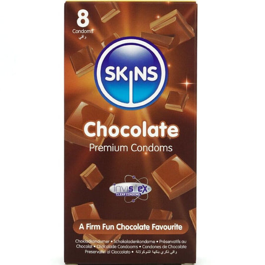 SKINS - PREMIUM CHOCOLADE CONDOMS PAK VAN 8