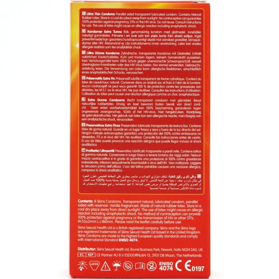 SKINS - ULTRA DUNNE PREMIUM CONDOMS PAK VAN 8