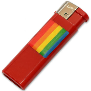 FIERTÉ - ROUGE CLAIR AVEC DRAPEAU LGBT