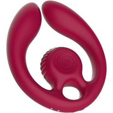SLAIL VIBE - GIZI DUO KOPPELSTIMULATOR MET AFSTANDSBEDIENING, BORDEAUXROOD