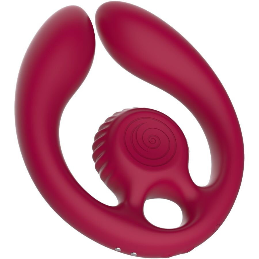 SLAIL VIBE - GIZI DUO KOPPELSTIMULATOR MET AFSTANDSBEDIENING, BORDEAUXROOD