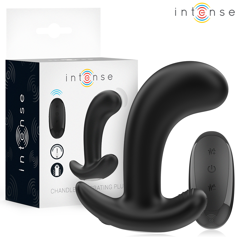 INTENSE - CHANDLER PLUG ANAL 10 VIBRATIONS TÉLÉCOMMANDE NOIR