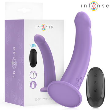 INTENSE - EDDIE VIBRATOR 17,5 CM 10 VIBRATIES PAARSE AFSTANDSBEDIENING
