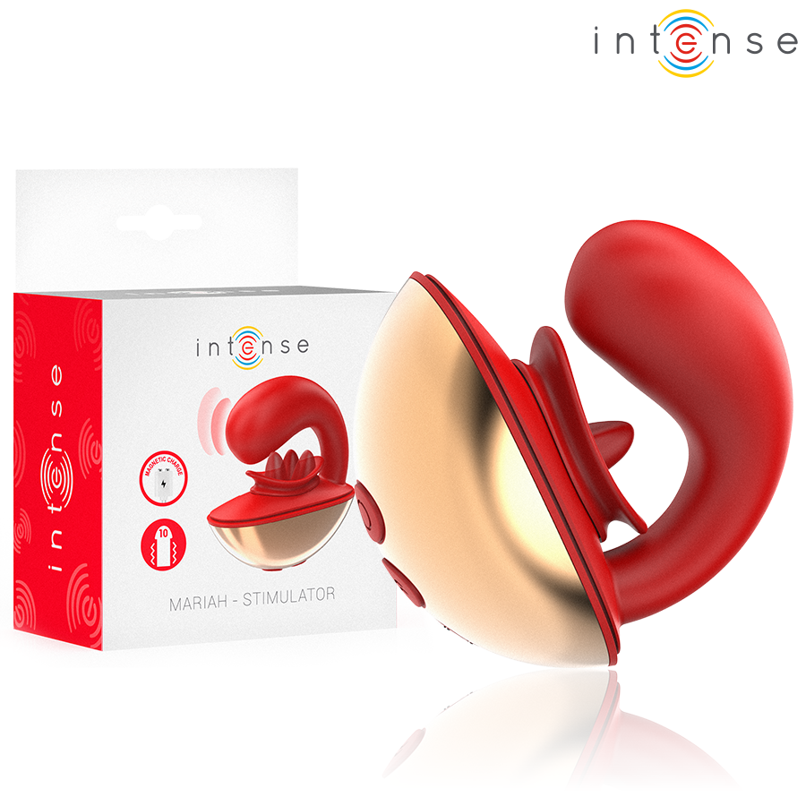 INTENSE - MARIAH VIBRATOR &amp; STIMULATOR IN U-VORM 10 VIBRATIES ROOD