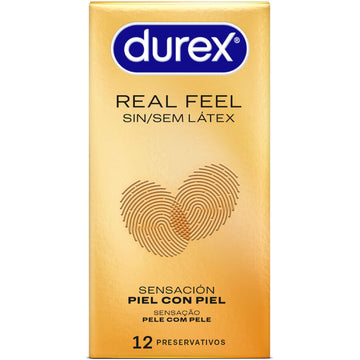 DUREX - PRÉSERVATIFS SENSATION RÉELLE SANS LATEX 12 UNITÉS