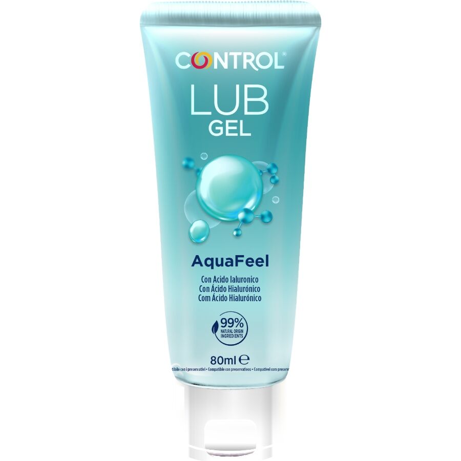 CONTROL - LUBRIFIANT AQUAFEEL À L'ACIDE HYALURONIQUE 80 ML