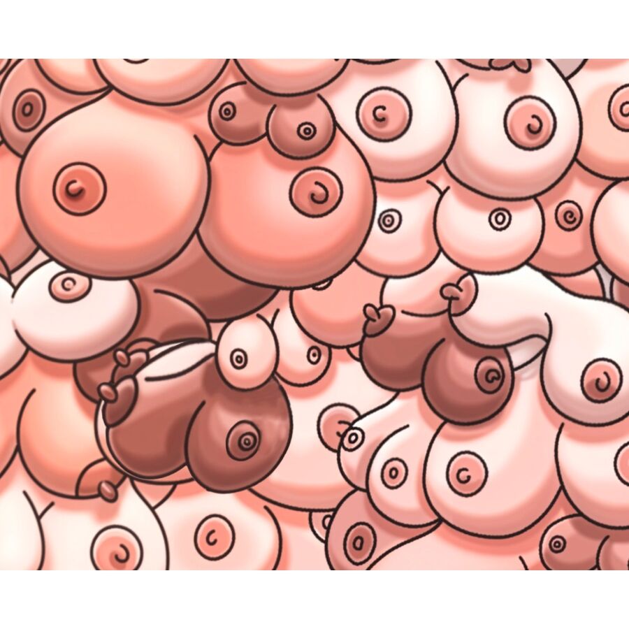 DIABLO PICANTE - TAPIS DE SOURIS COLORÉ AVEC DESIGN POITRINE