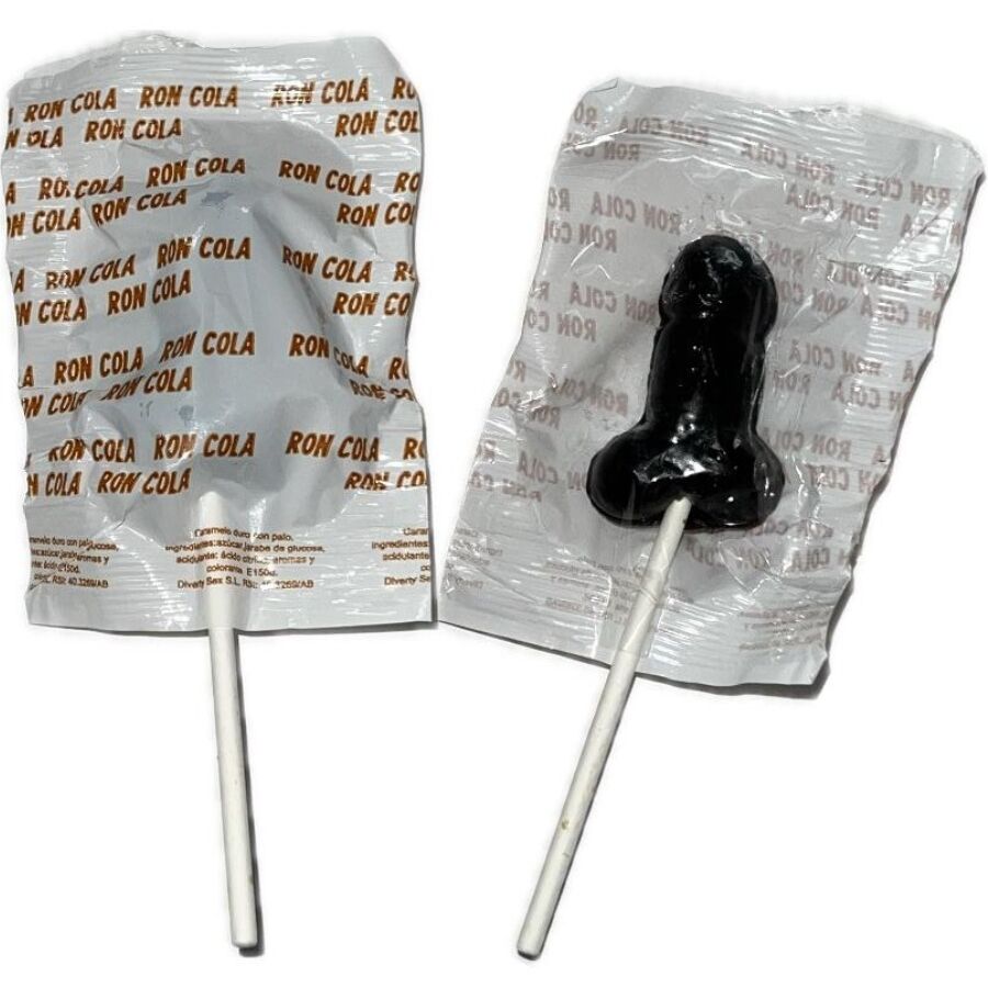 DIABLO GOLOSO - 1 PENIS LOLLIPOP RON COLA SMAAK 10% ALCOHOL