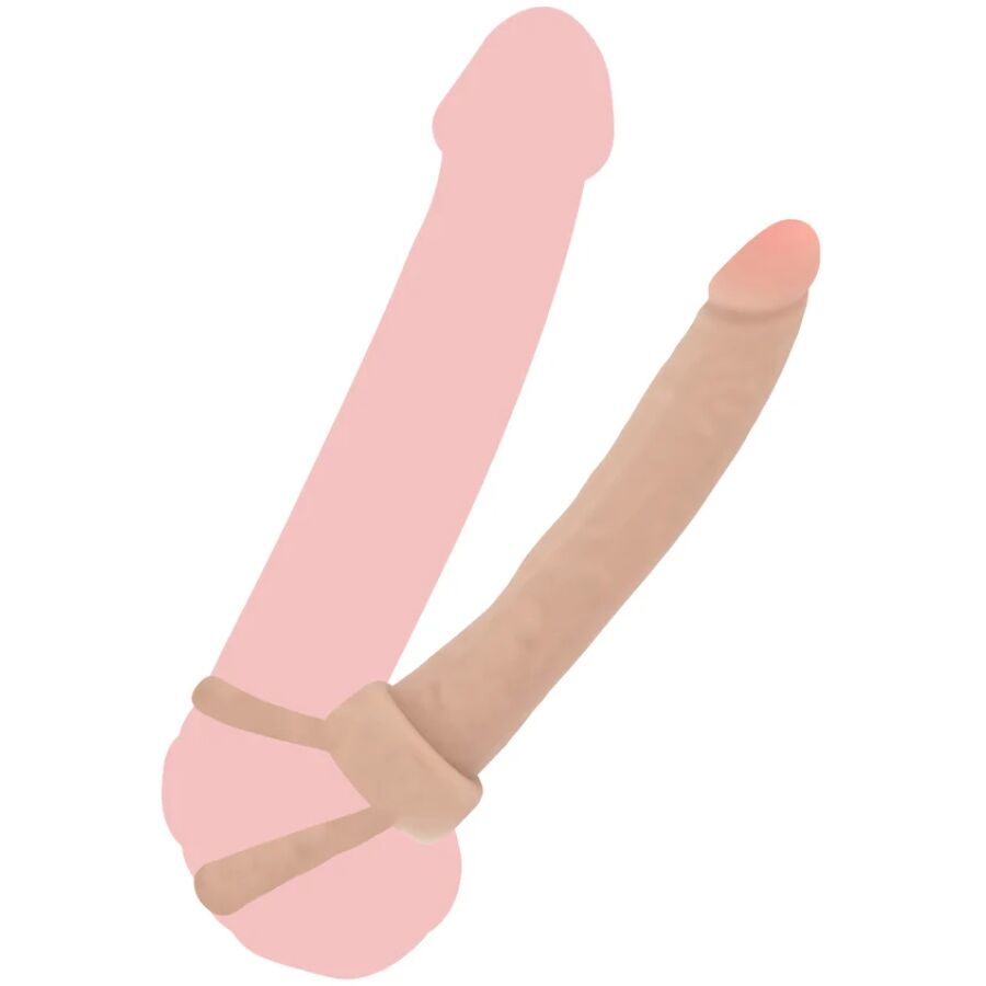 GET REAL - DOUBLE TROUBLE SILICONE ANALE PENETRATOR 16 CM