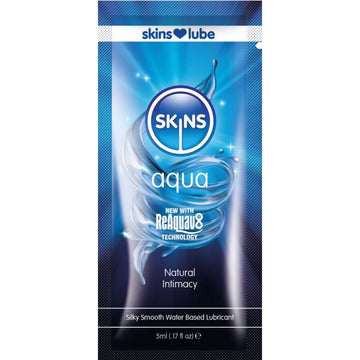 SKINS - AQUA WATERGEBASEERD GLIJMIDDEL, EENMALIG, 5 ML