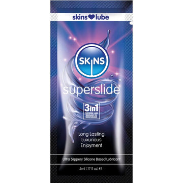 SKINS - LUBRIFIANT À BASE DE SILICONE EN DOSE UNIQUE SUPERSLIDE 5 ML
