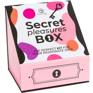 SECRET PLAY - COFFRET PLAISIRS POUR COUPLES : DÉS + BALLE VIBRANTE + PLUMEAU