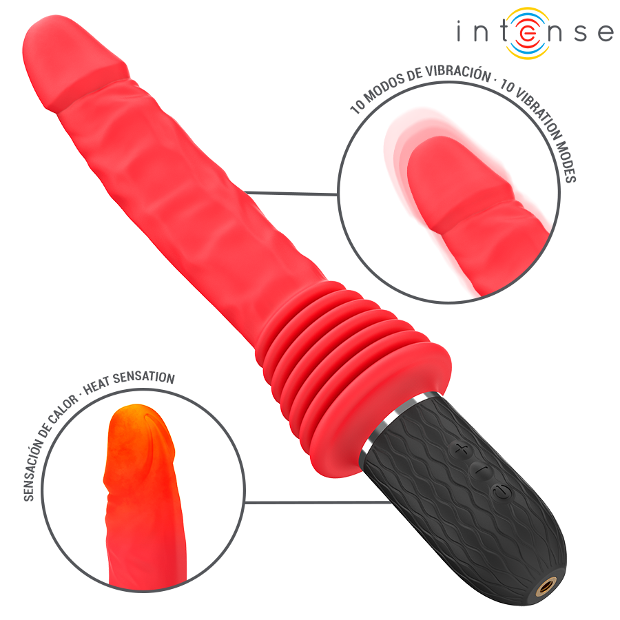 INTENSE - CYNTHIA VIBRATOR MET AFSTANDSBEDIENING EN VERWARMING