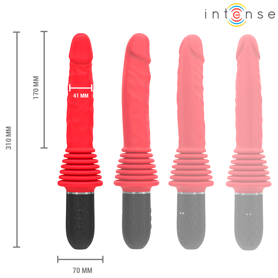 INTENSE - CYNTHIA VIBRATOR MET AFSTANDSBEDIENING EN VERWARMING