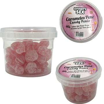 DIABLO PICANTE - 20 GIN & TONIC FLAVORED PENIS CANDIES