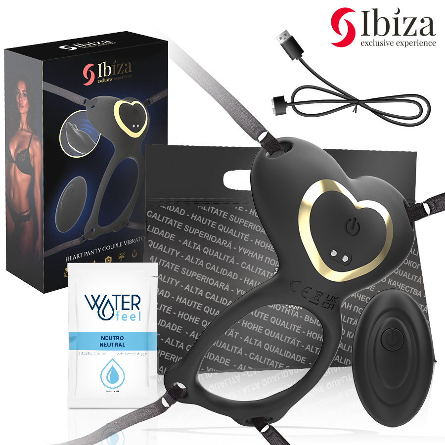IBIZA - VIBRATOR MET AFSTANDSBEDIENING VOOR HARTJES EN SLIPJES