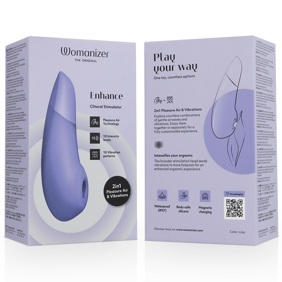 WOMANIZER - ENHANCE CLITORIAL STIMULATOR LILAC