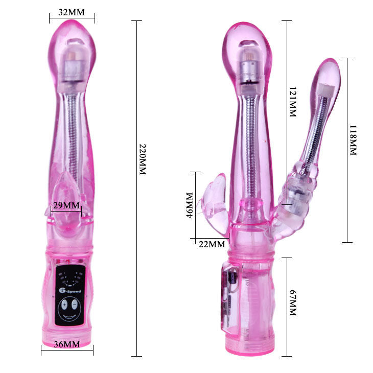 BAILE - FLEXIBELE VIBRATOR MET ANALE STIMULATOR