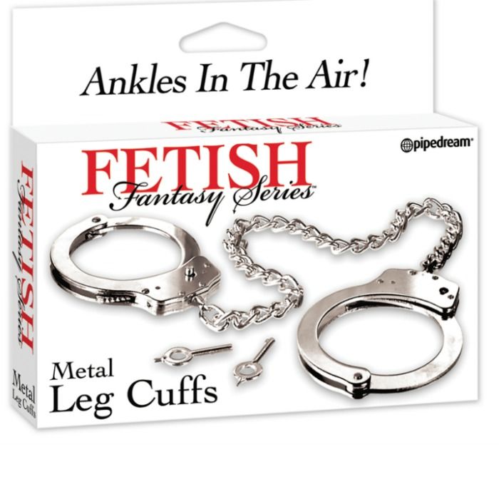 SÉRIE FETISH FANTASY - MENOTTES DE JAMBES EN MÉTAL SÉRIE