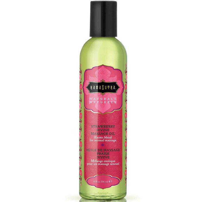 KAMASUTRA - HUILE DE MASSAGE DIVINE FRAISE NATURELLE 236ML