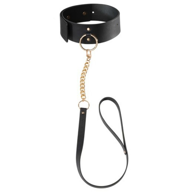 BIJOUX INDISCRETS MAZE - COLLIER NOIR AVEC SANGLE