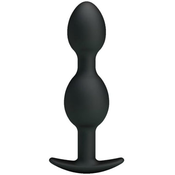 PRETTY LOVE - BOULES ANALES EN SILICONE 12,5 CM NOIRES