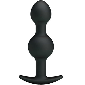PRETTY LOVE - BOULES ANALES EN SILICONE À STIMULATION SPÉCIALE 10,3 CM NOIRES